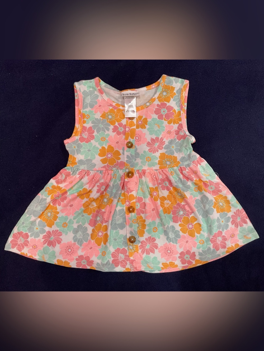 Nicole Miller New York Girls Floral Babydoll Top & Shorts Set Size 6X NWT